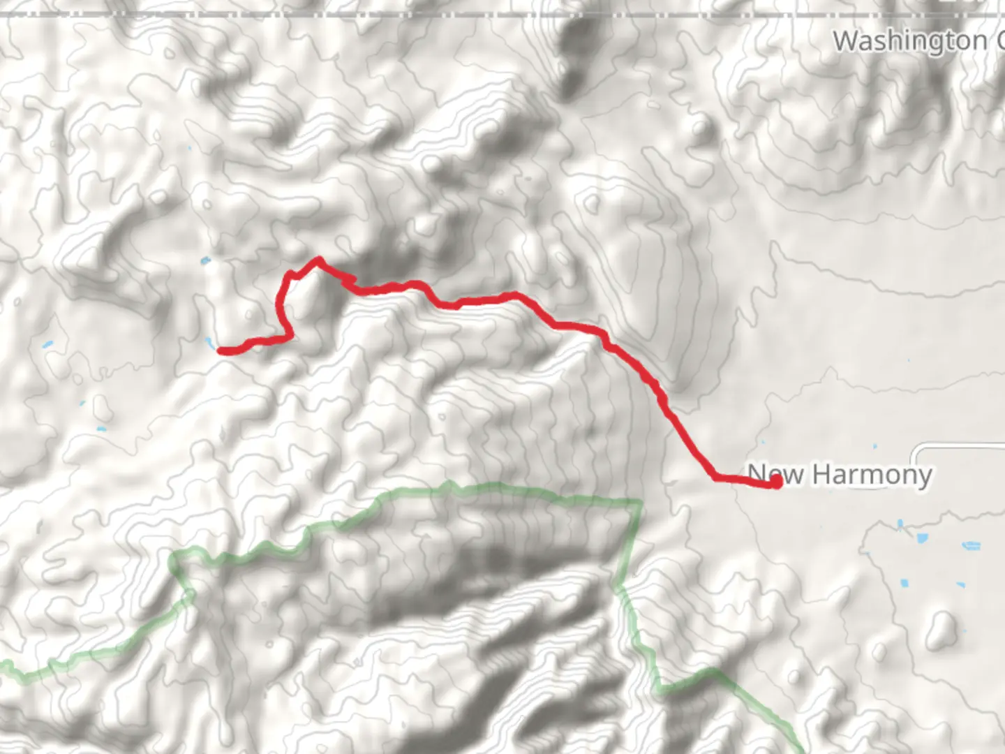 An image depicting the trail Comanche Trail and its surrounding area.