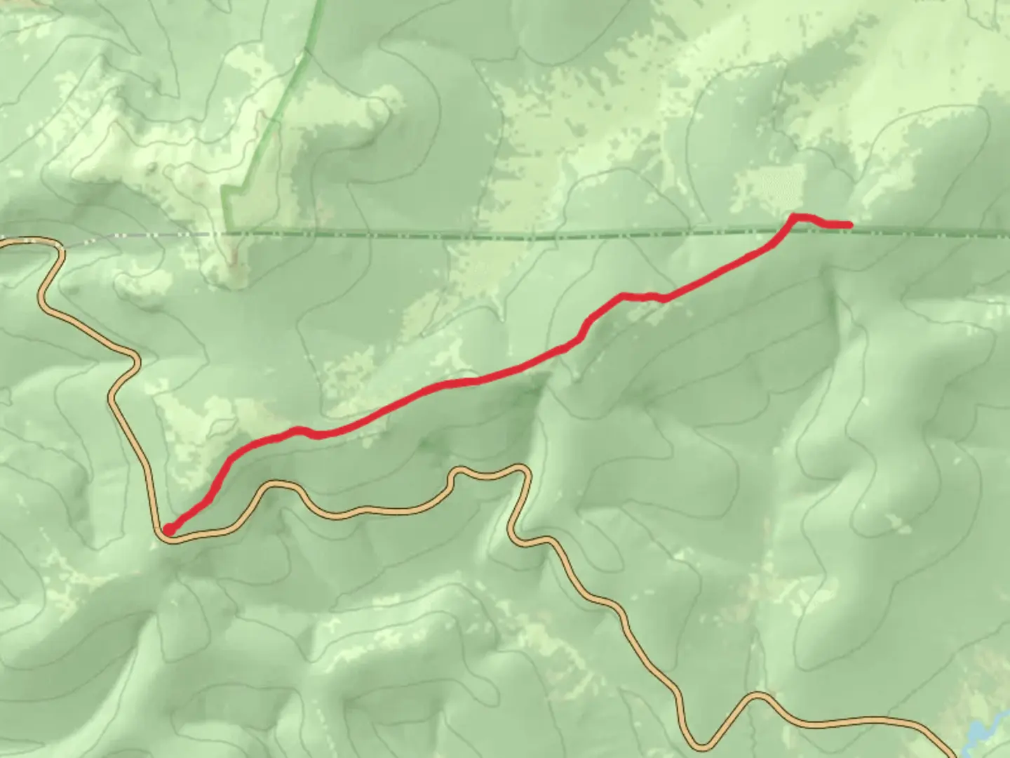 An image depicting the trail Wickersham Creek Trail and its surrounding area.