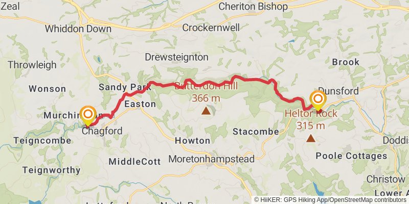 Dartmoor Ramble stage 3 Map