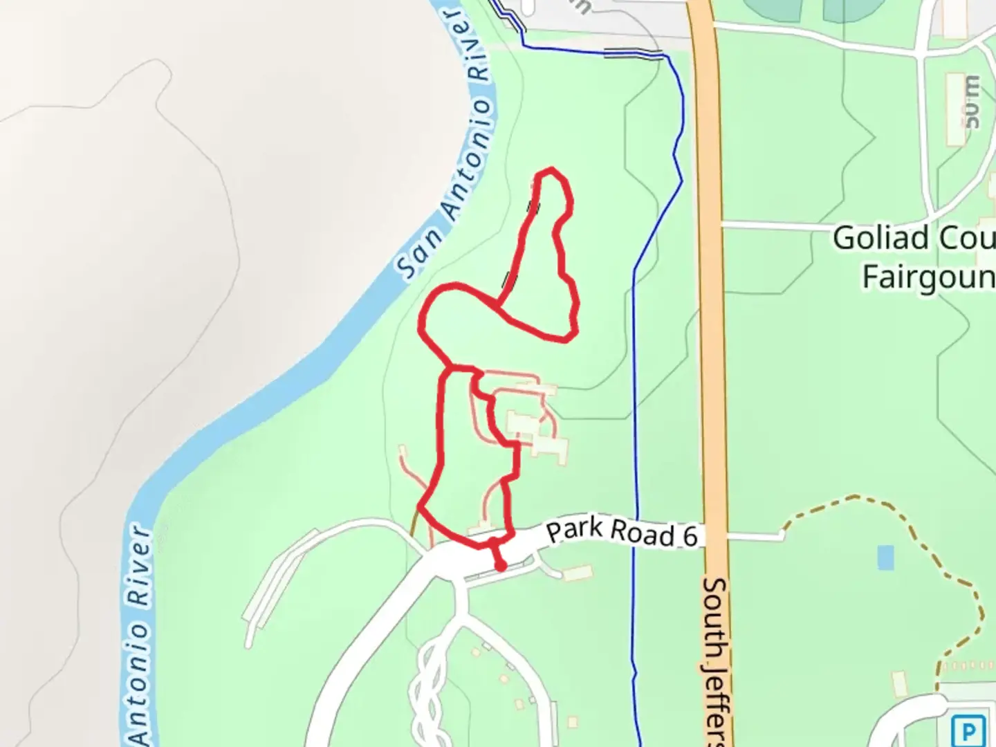 An image depicting the trail Aranama Loop Trail and its surrounding area.