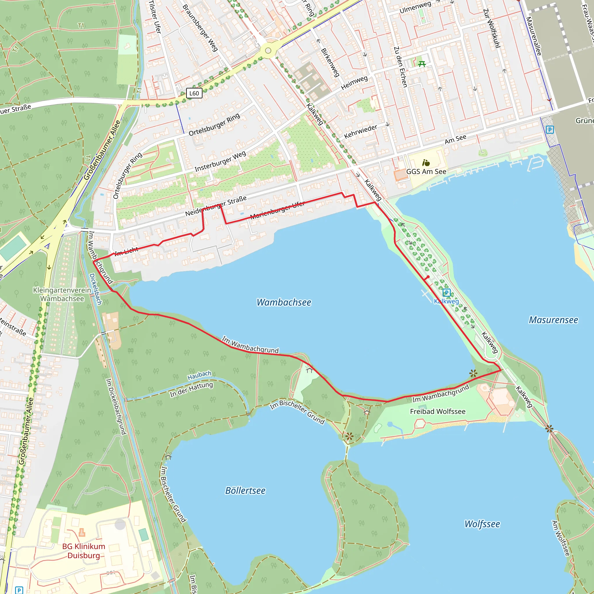 Wambachsee Loop mobile static map