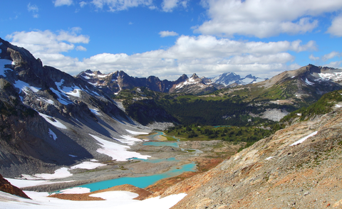 An image depicting the trail Crown Mine to Lyman Lake via Rock Creek Trail and its surrounding area.