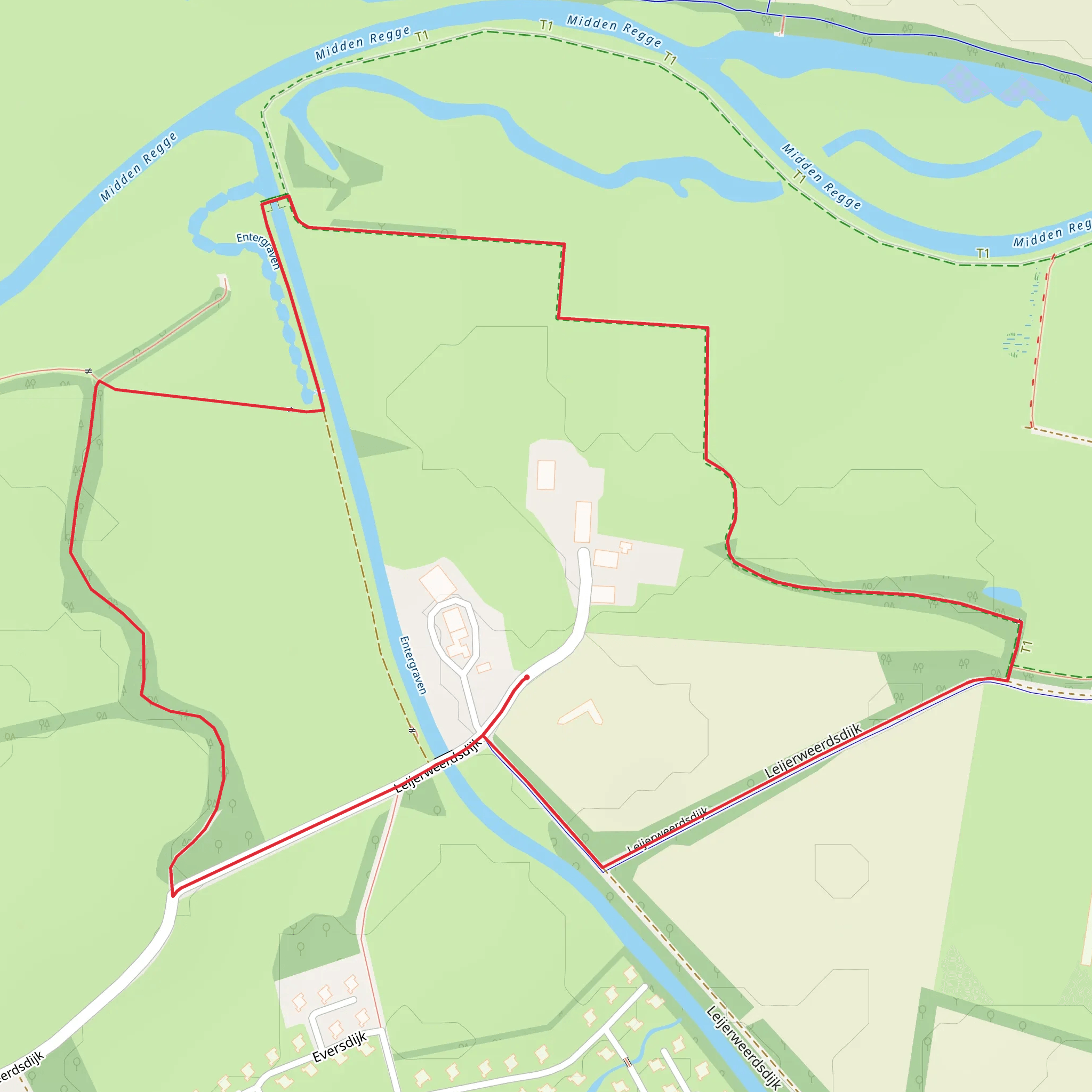 Reggepad and Leijerweerdsdijk Loop mobile static map