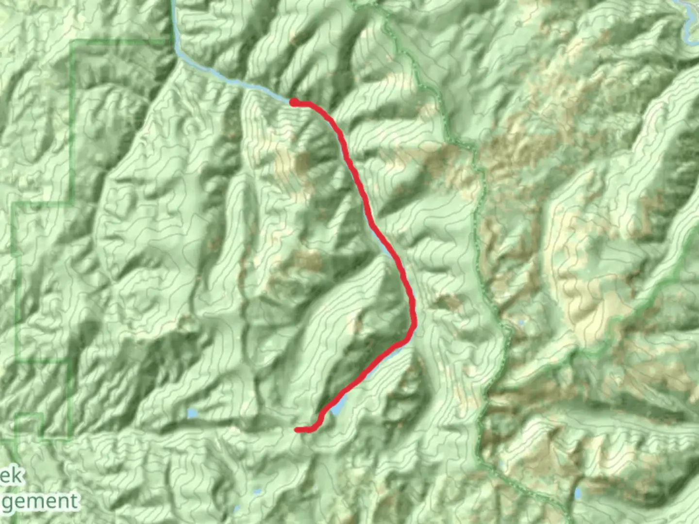 An image depicting the trail Burnt Fork Trail and its surrounding area.