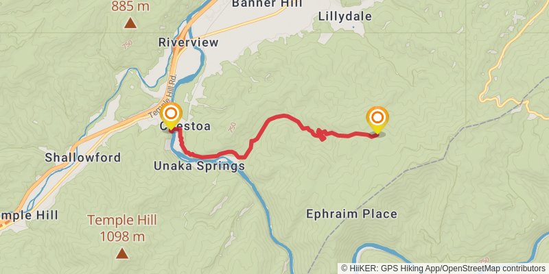 Appalachian Trail - North Carolina stage 28 Map
