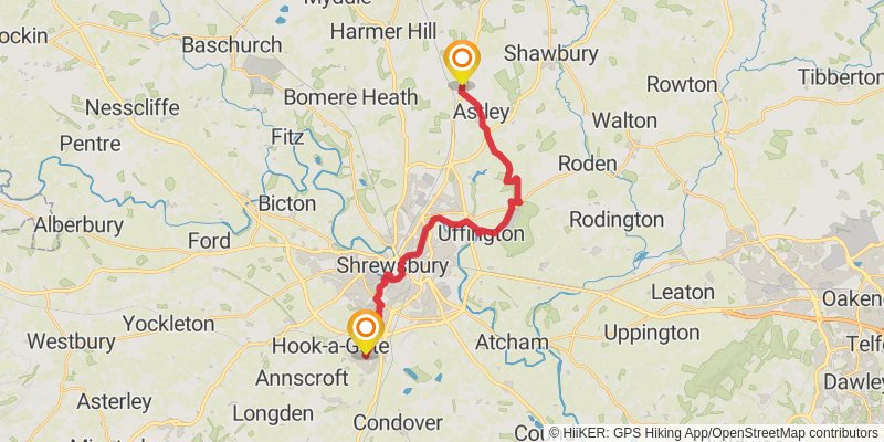 Chepstow to Berwick - upon - Tweed - Great English Walk stage 12 Map