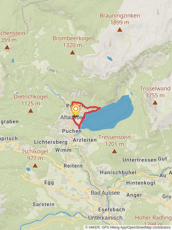 Via Artis Altaussee mobile static map