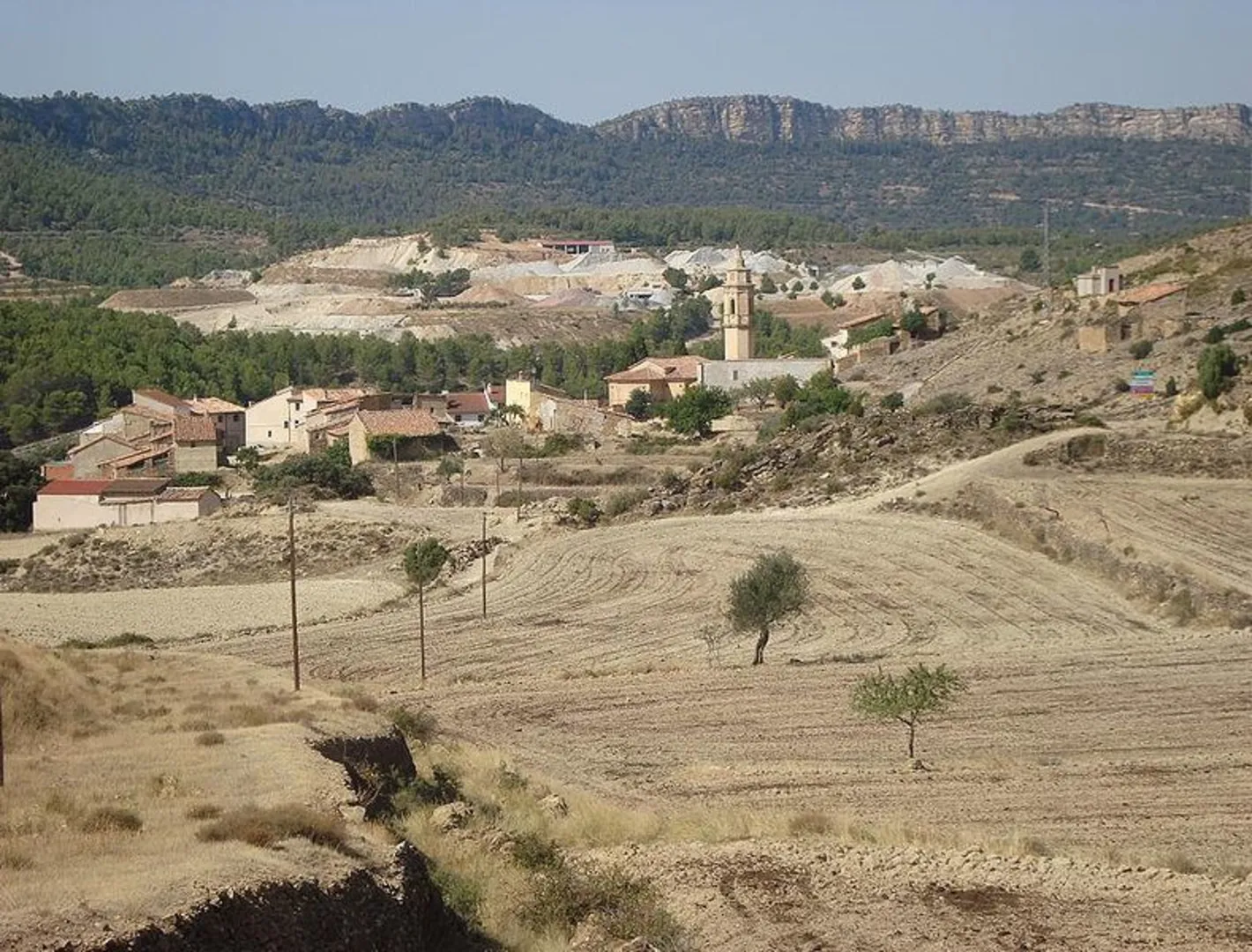 An image depicting the trail Castellote - Jaganta PR TE 050a and its surrounding area.