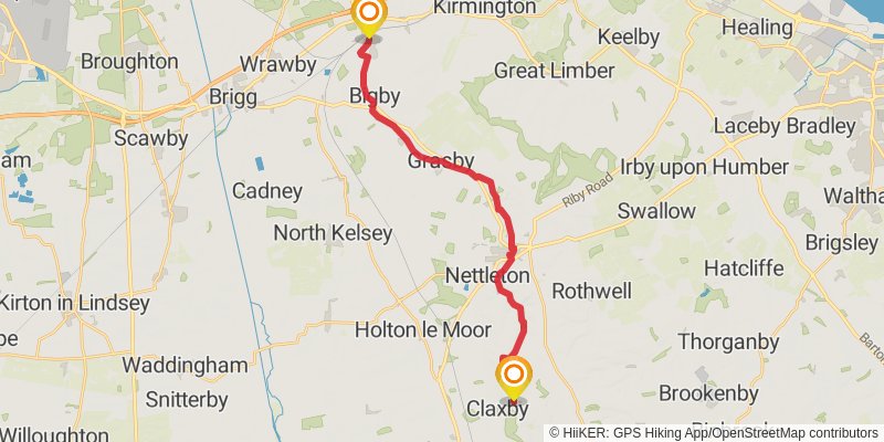 Middleton in Teesdale to Harwich Walk stage 20 Map