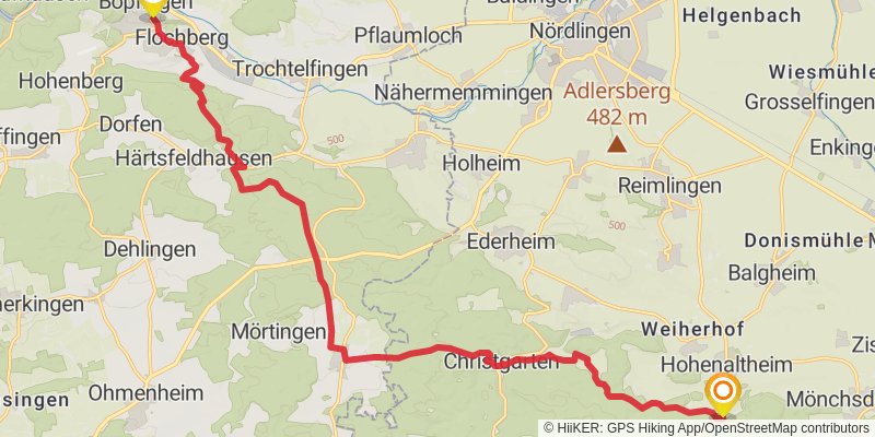 Albsteig stage 3 Map