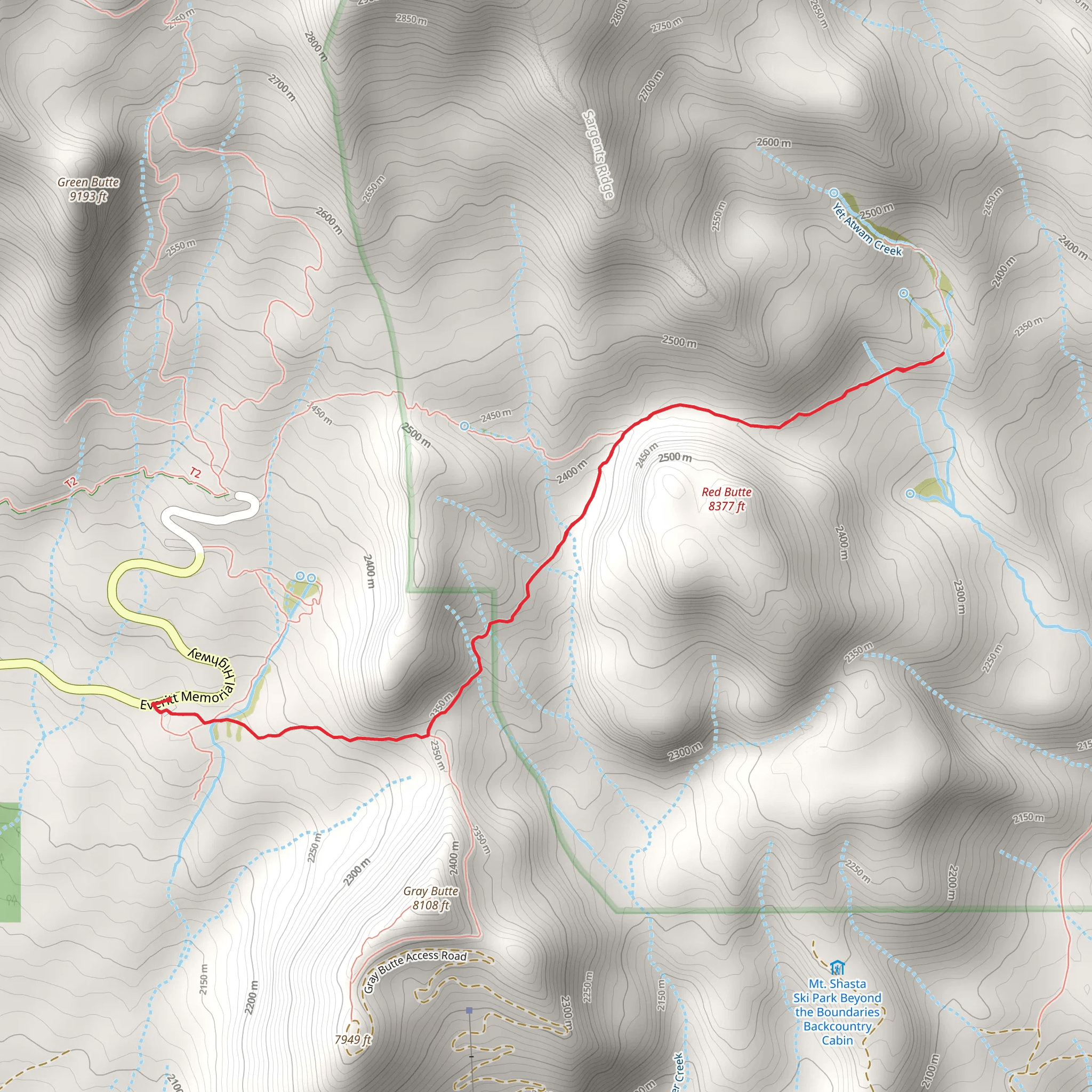 Lower Panther Meadow mobile static map