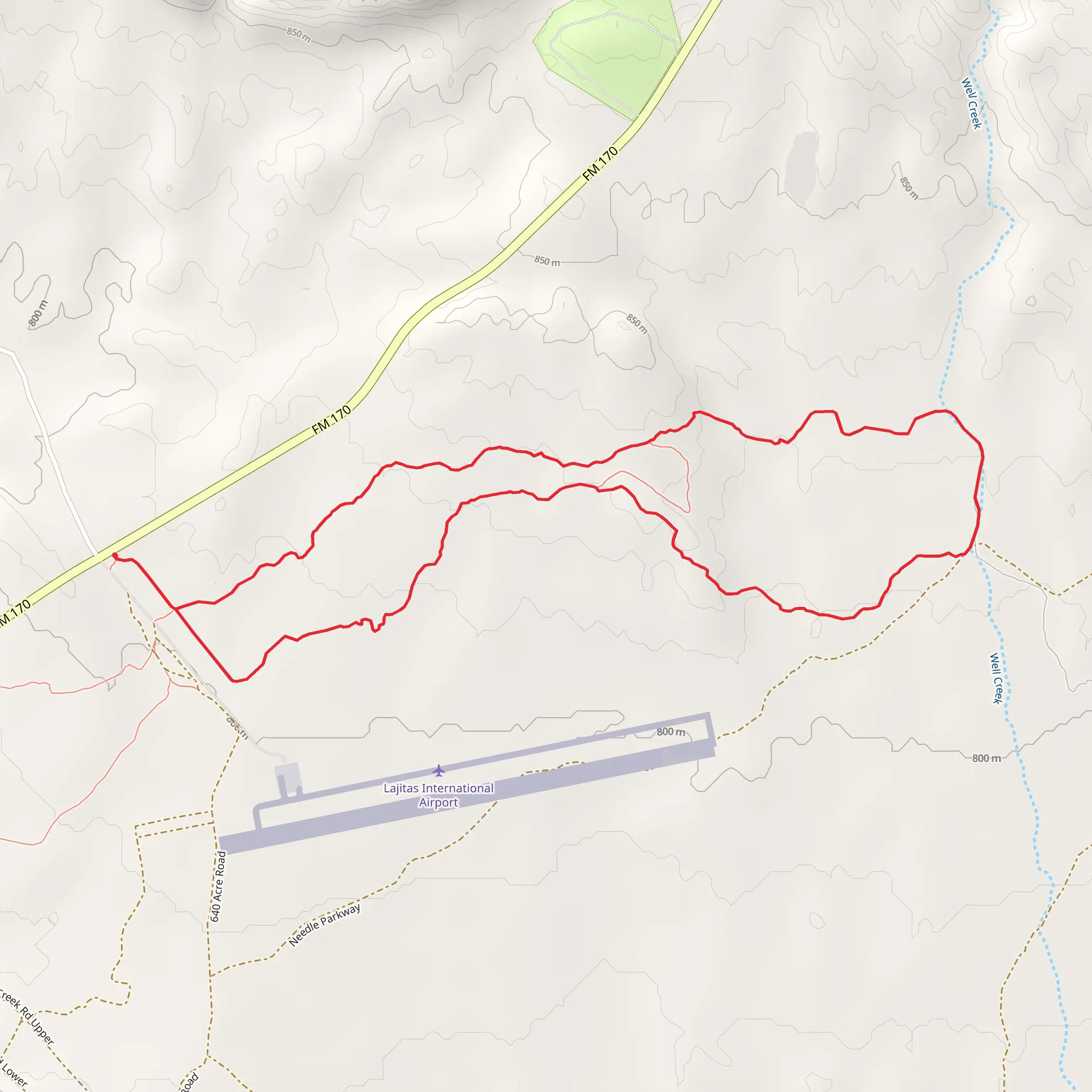 Loop 3 - Lajitas International Airport mobile static map