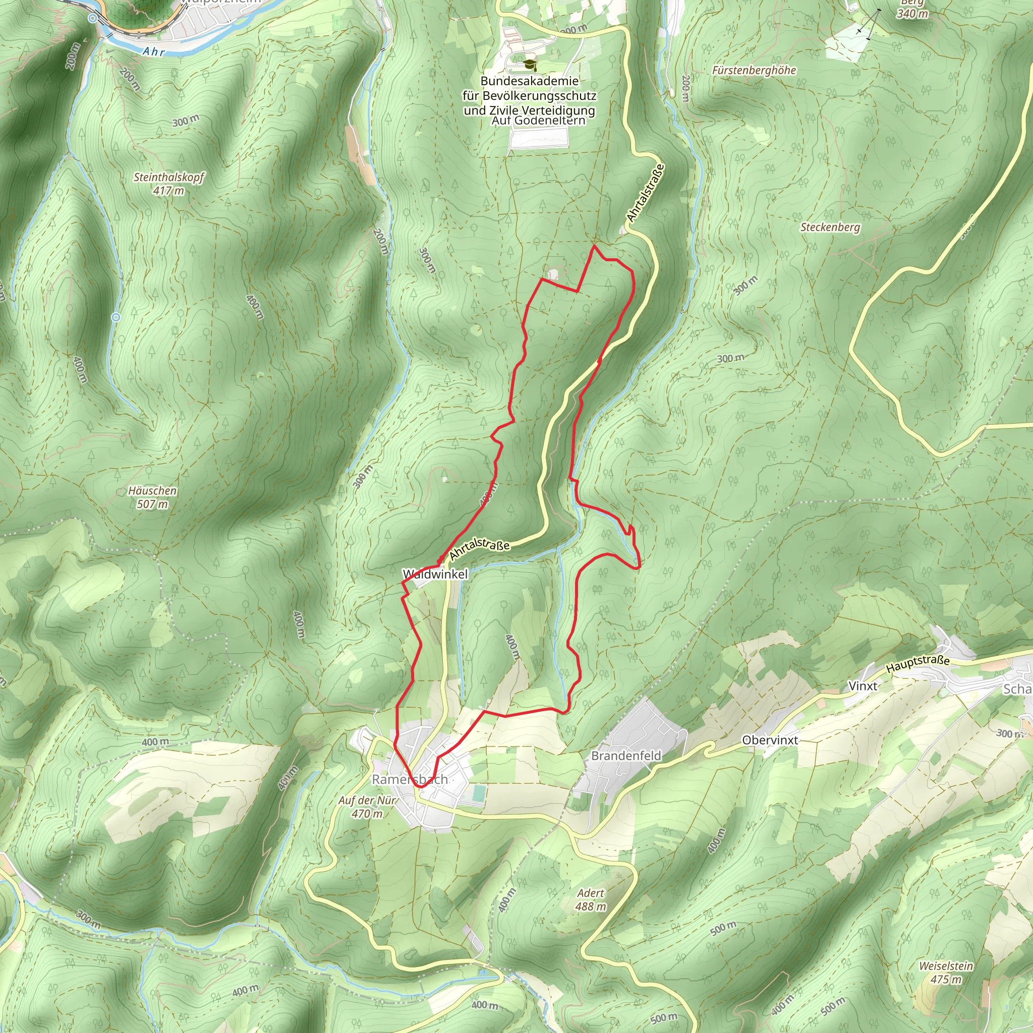 Graberfeld, Breitekopf and Eifel Ardennen Straße Loop mobile static map