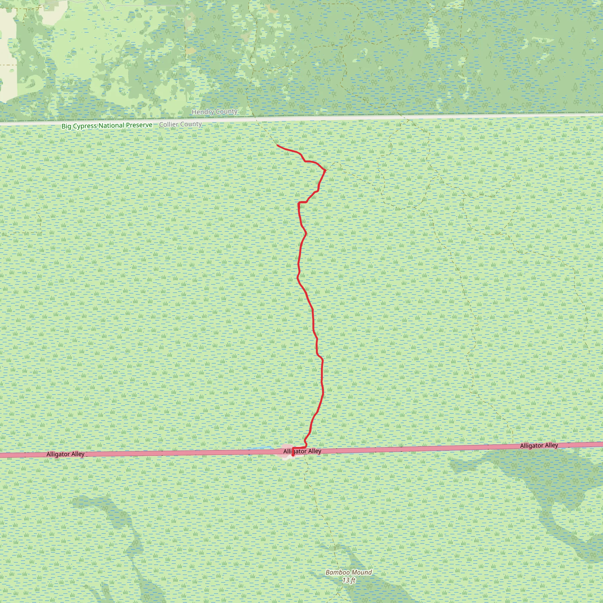 Nobles Camp - Florida Trail mobile static map