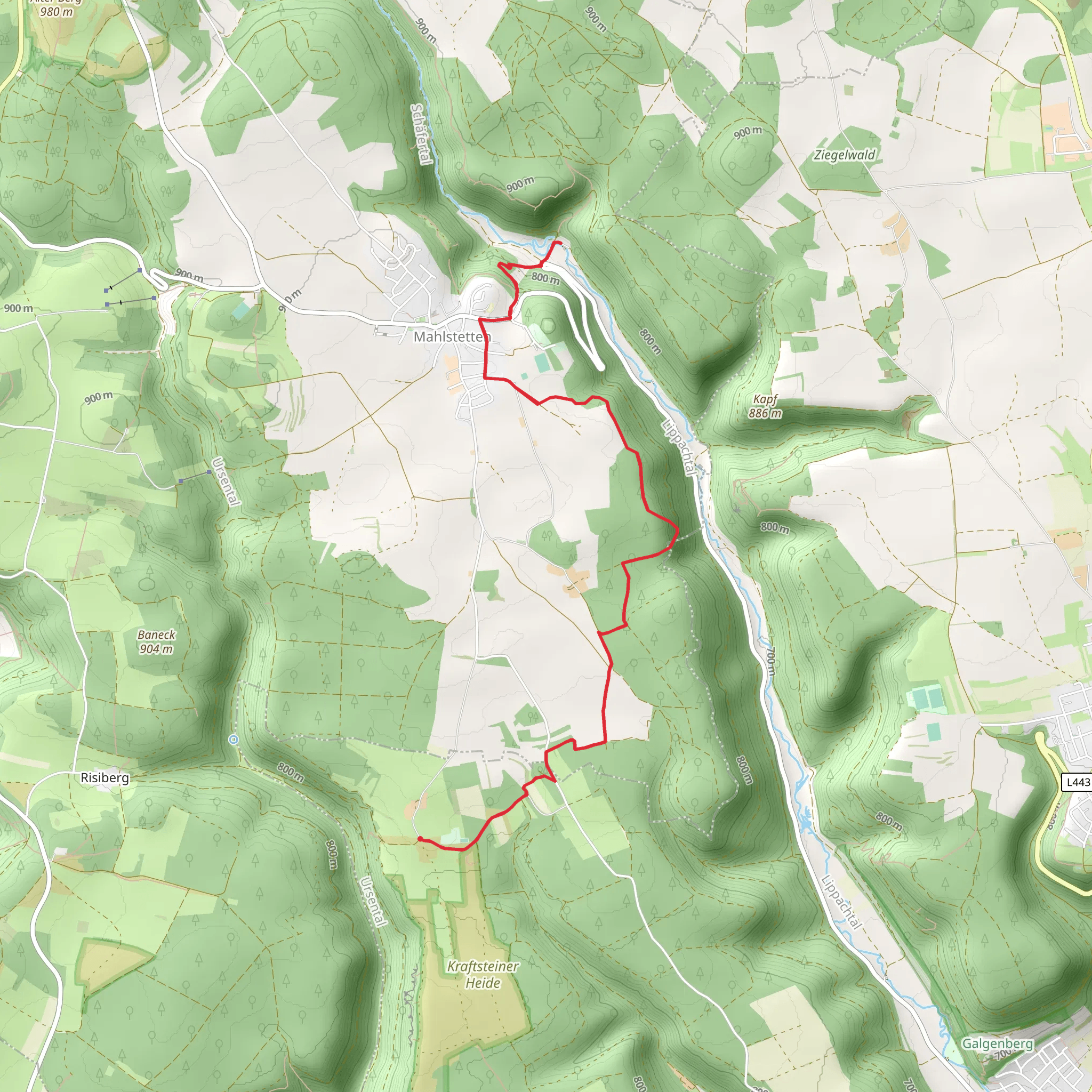Rainer Aicher Landgasthof Lippachmühle Walk mobile static map