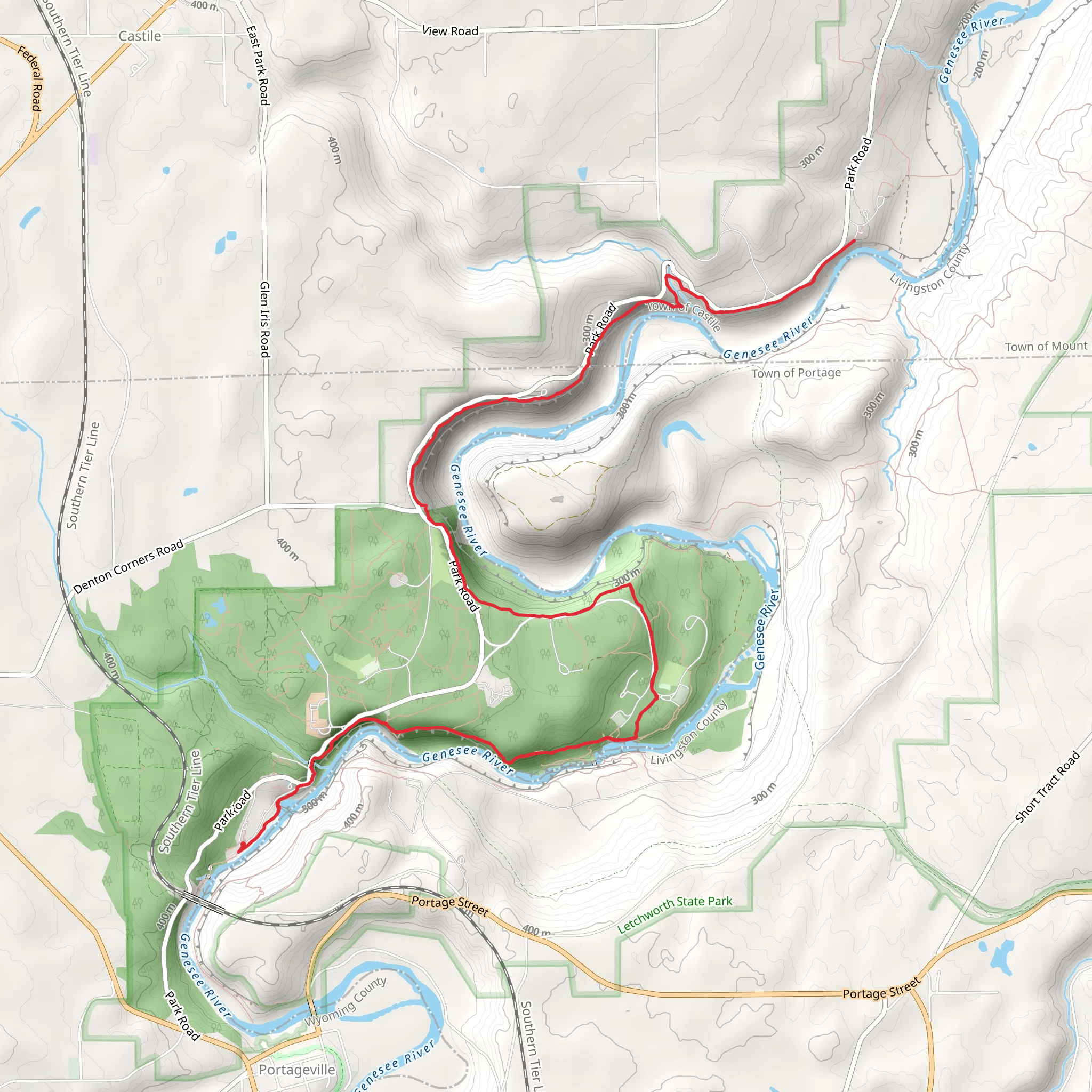 Gorge Trail mobile static map