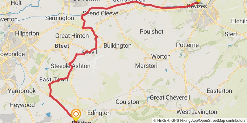 Mid Wilts Way stage 4 Map