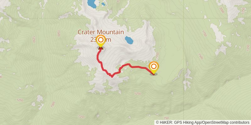 Western Pasayten - Ross Lake Loop spur 1 Map