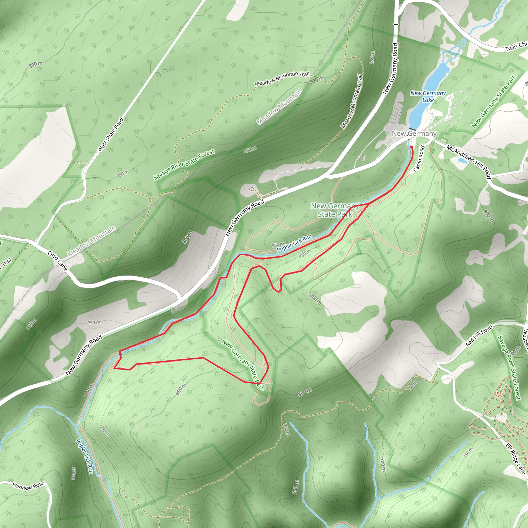 Dynamite Shack and Dog Leg Loop Trail mobile static map