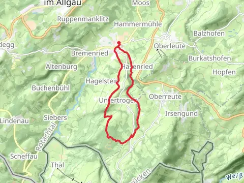 Weiler im Allgäu to Schnellers Loop via Trogener