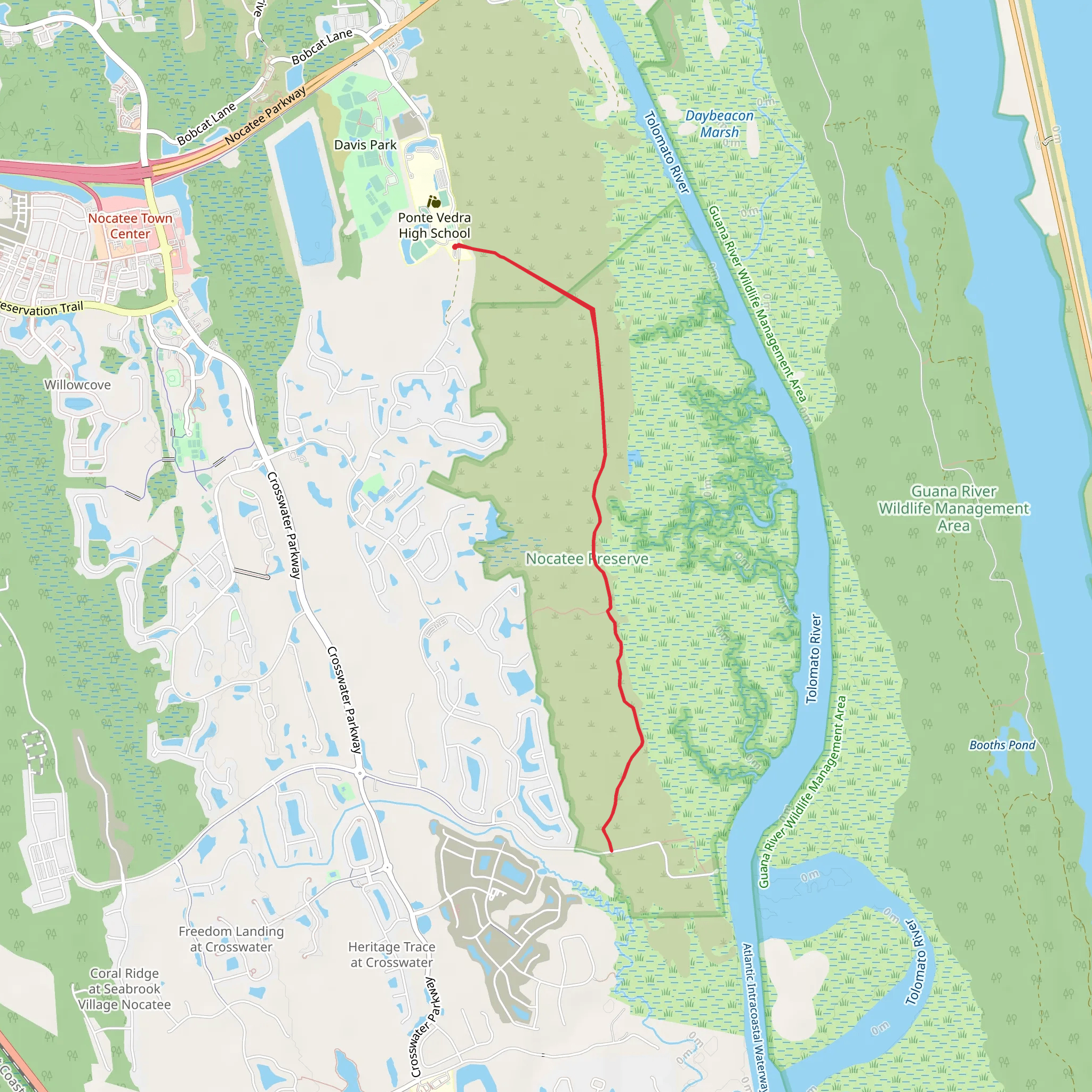 Nocatee Preserve mobile static map