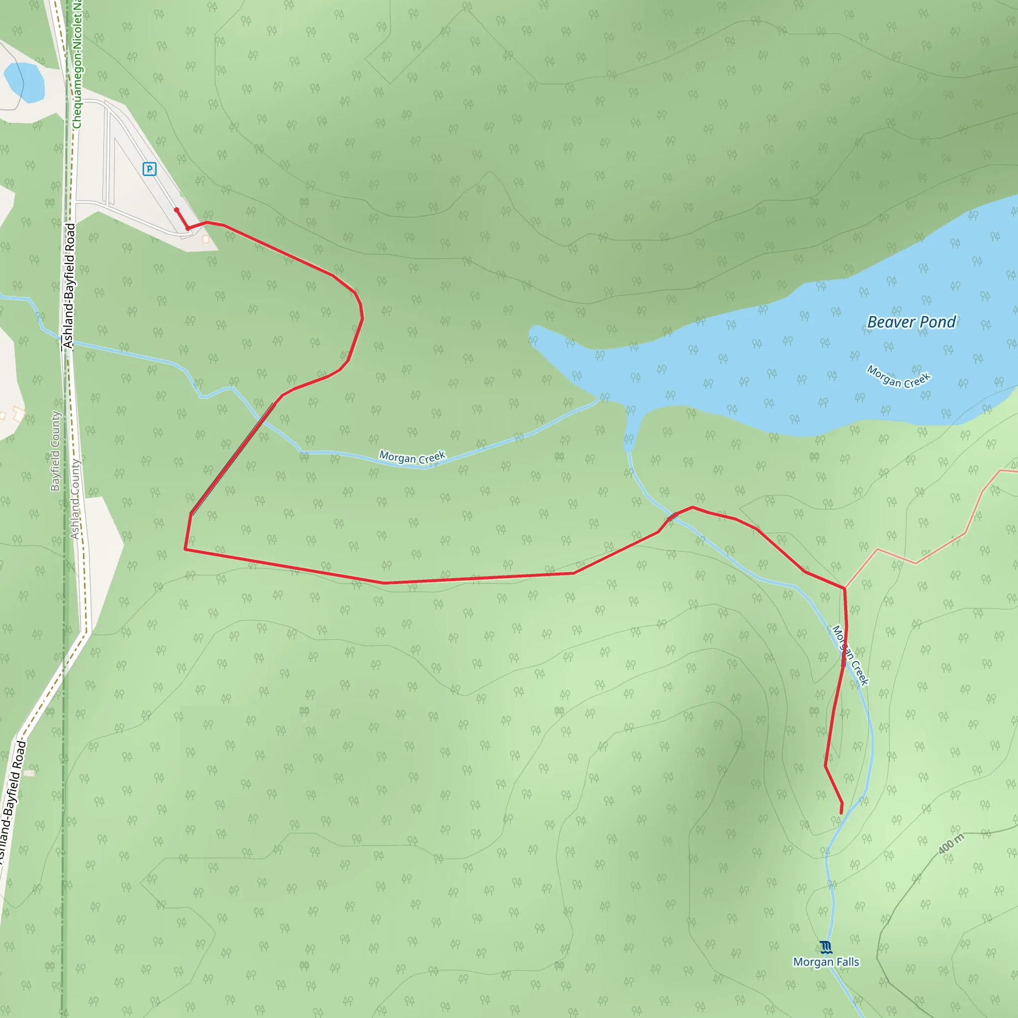 Morgan Creek mobile static map