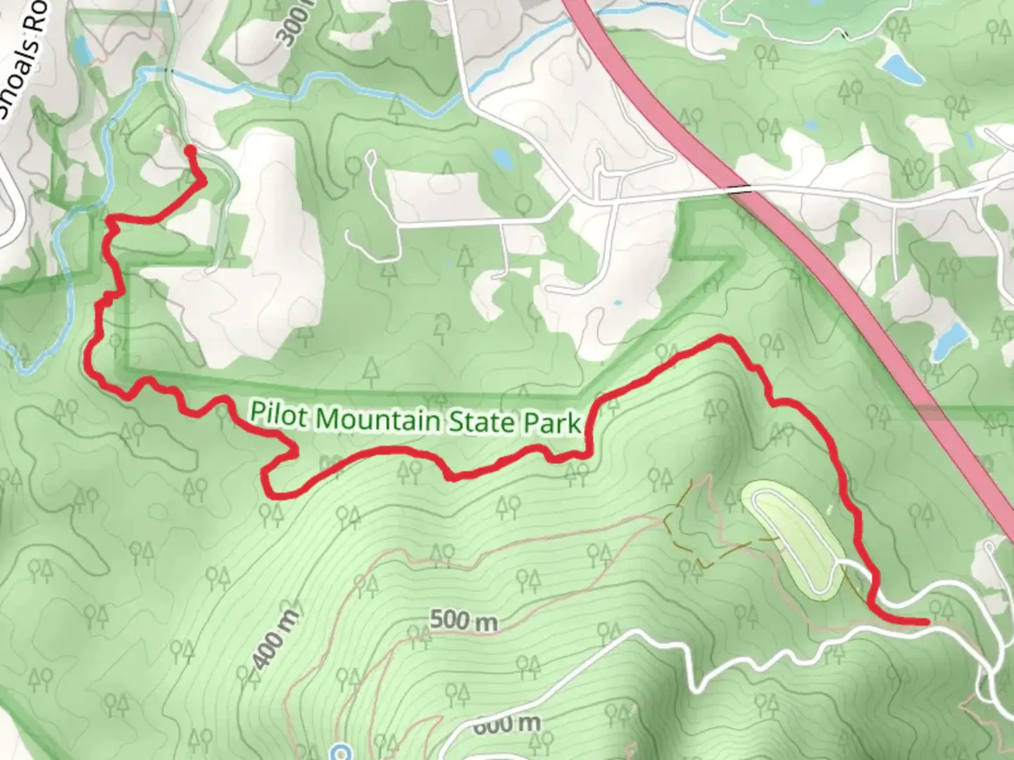An image depicting the trail Pilot Creek Trail and its surrounding area.