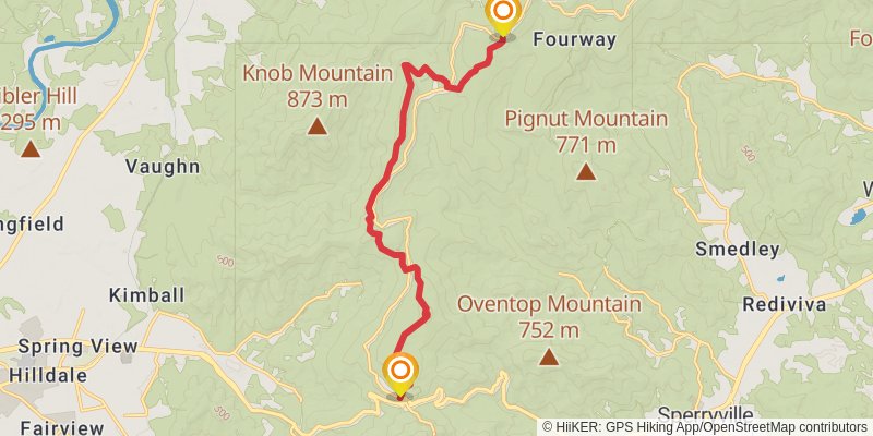 Appalachian Trail - Virginia stage 48 Map