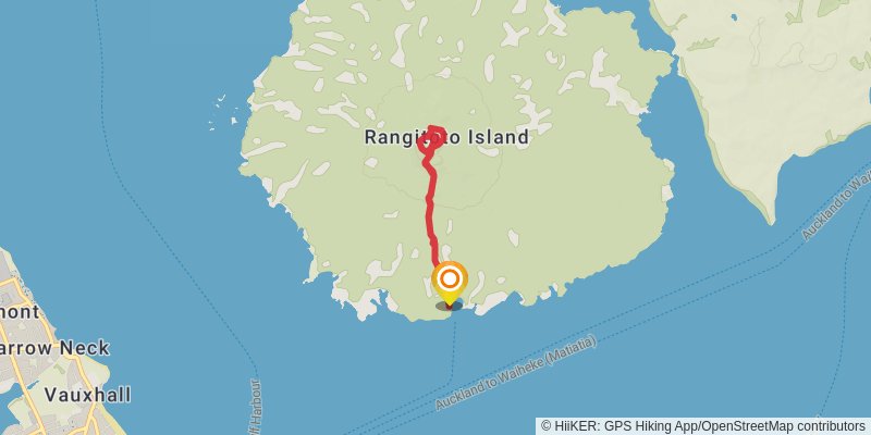 Rangitoto Summit Track stage 1 Map