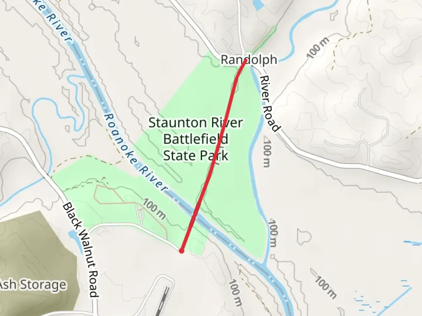 An image depicting the trail Tobacco Heritage Trail via Fort Hill Trail and its surrounding area.