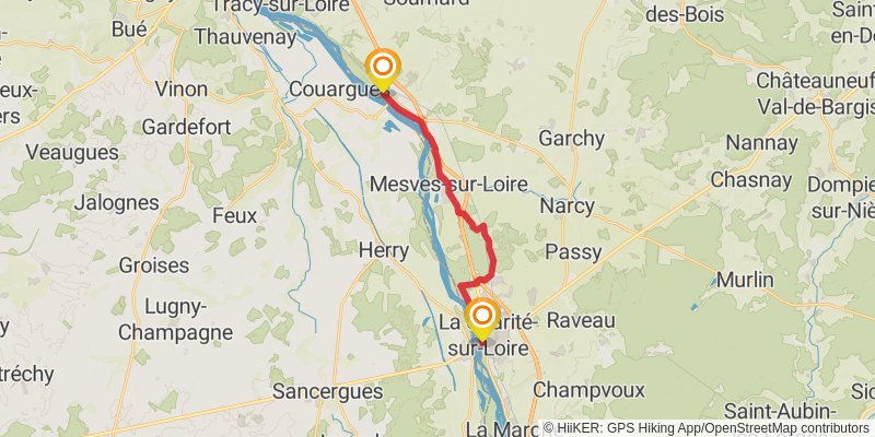 GR 3 - Vallee De La Loire stage 28 Map