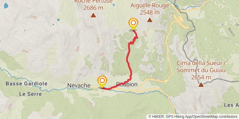 Tour of Mont Thabor alt 2 Map