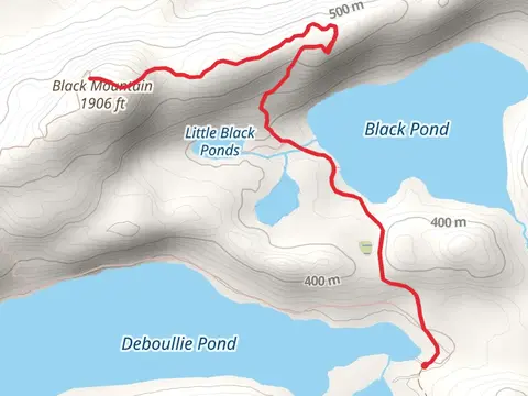 Black Mountain Trail from Pushineer Pond