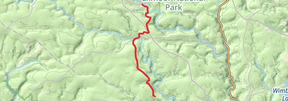 Exe Valley Way stage 5 Map