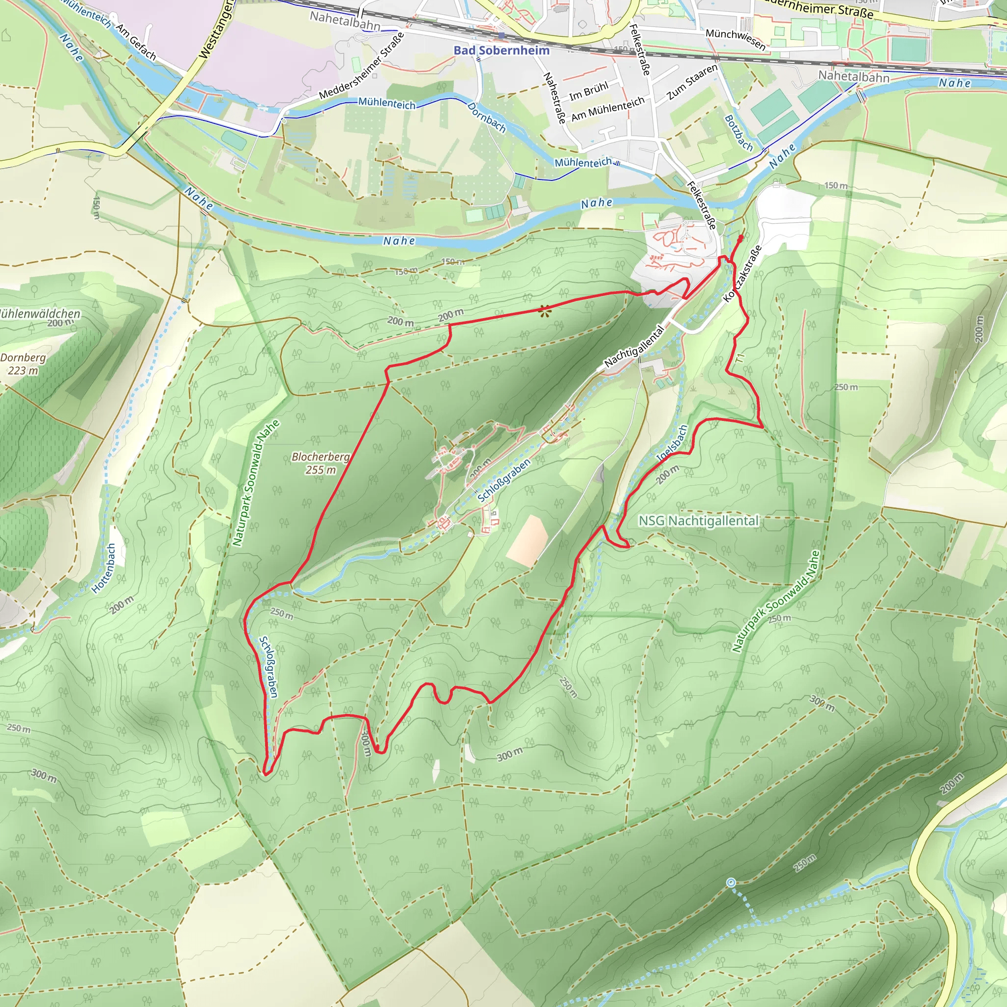 Blocherberg Loop mobile static map
