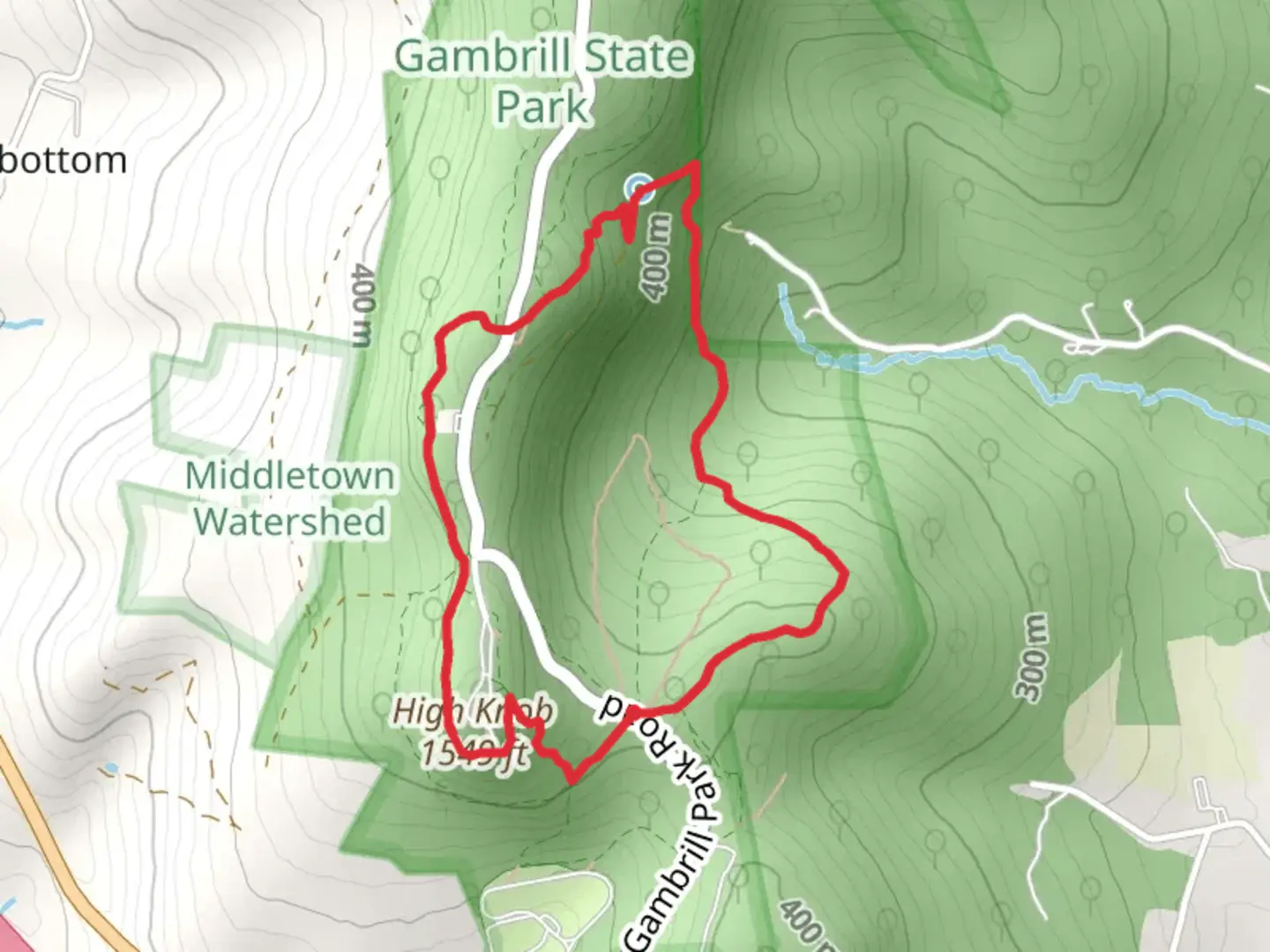An image depicting the trail Black Locust Loop Trail and its surrounding area.