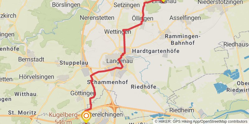 Schwäbische Alb Südrand - Weg HW 2 stage 5 Map