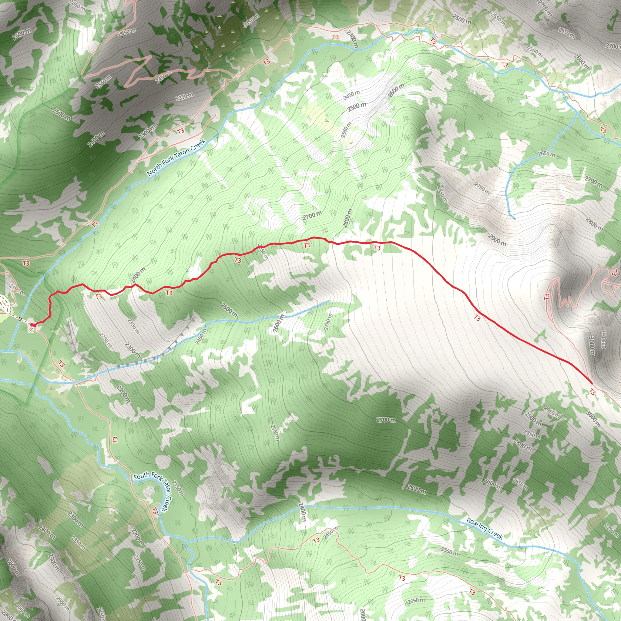 Face Trail mobile static map