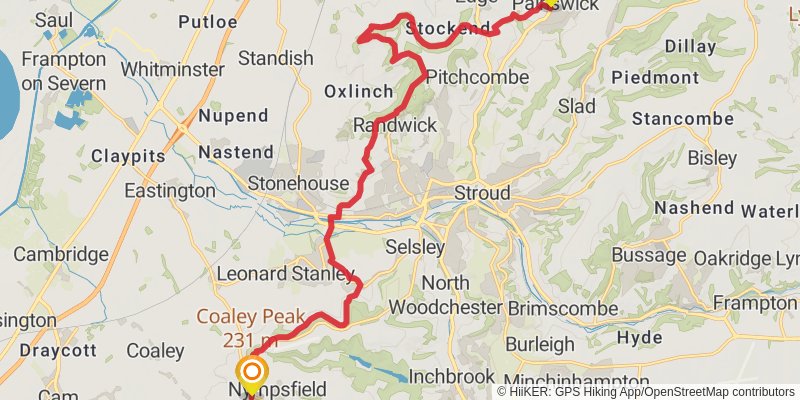 Cotswold Round stage 12 Map