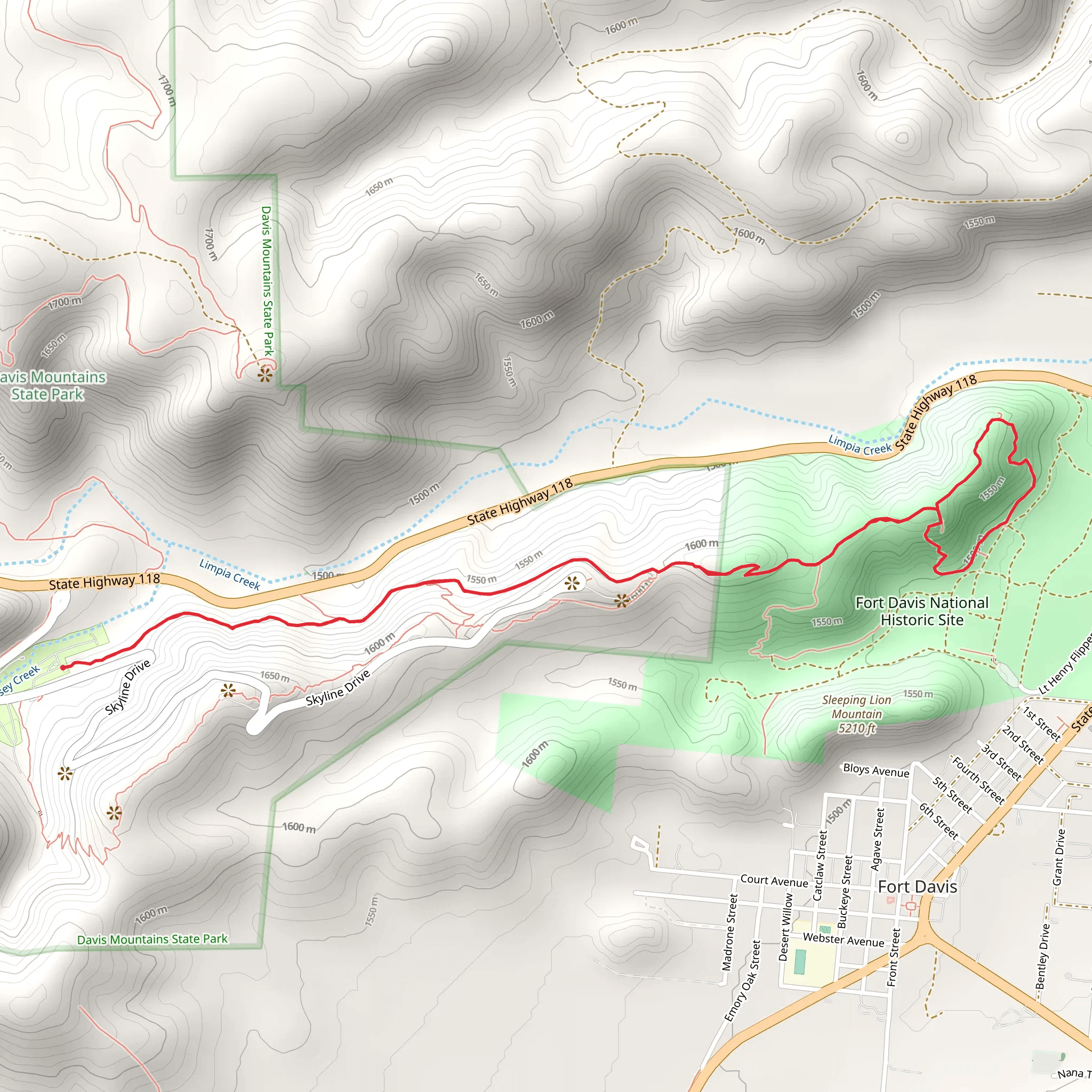 North Ridge and Tall Grass Loop via Old CCC Trail mobile static map