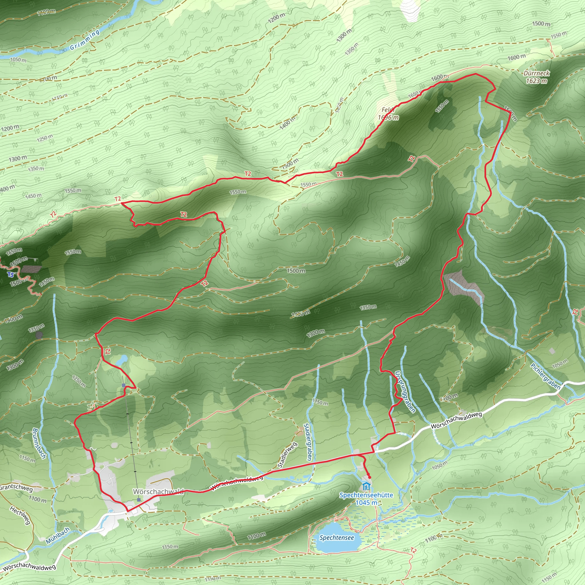 Stoiringalm Loop mobile static map