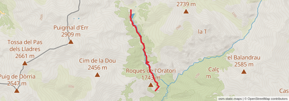 GR 11 Senda Pirenaica Cataluña stage 17 Map