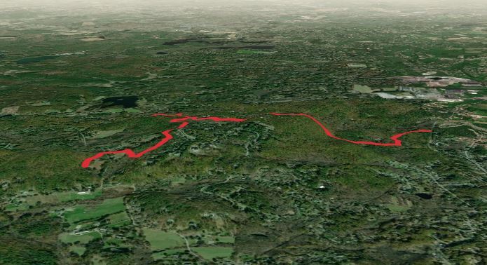 Nobscot Hill and Cavicchio Brook via Bay Circuit and Ford's Folly Trail