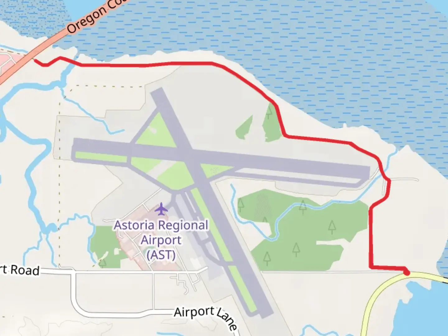 An image depicting the trail Youngs River - Holbrook Slough Overlook and its surrounding area.