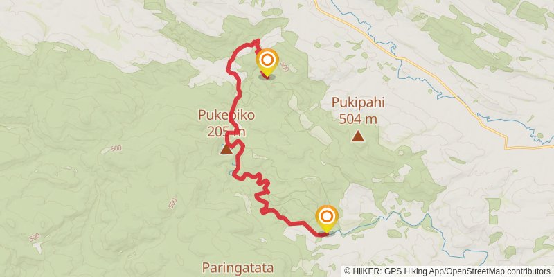 Catlins River - Wisp Loop Track stage 1 Map