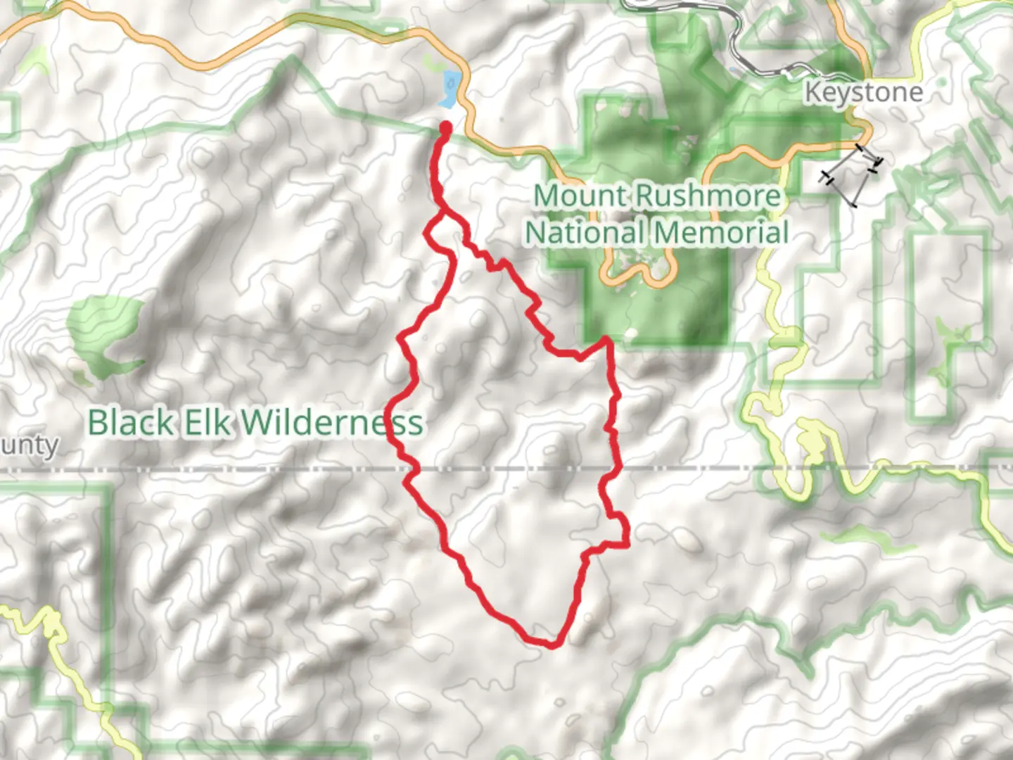 An image depicting the trail Horsethief, Grizzly and Centennial Loop Trail and its surrounding area.