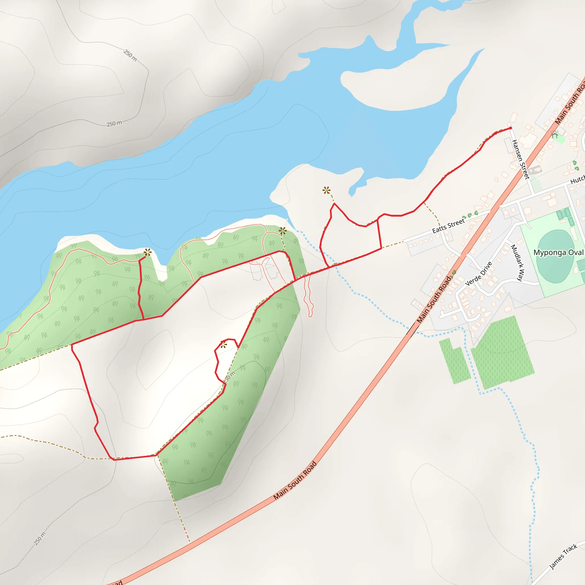 Myponga Reservoir Trail mobile static map