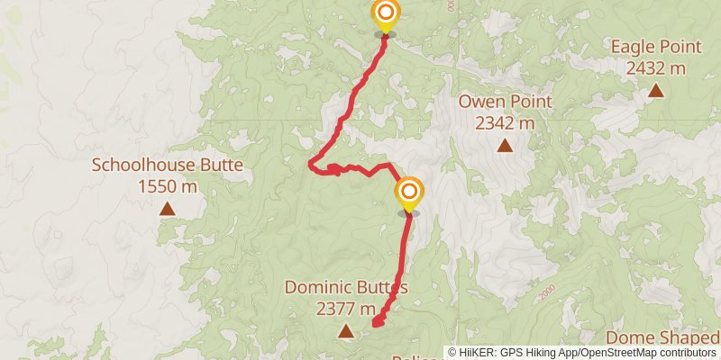 Willow Mountain via Gold Creek Trail stage 2 Map