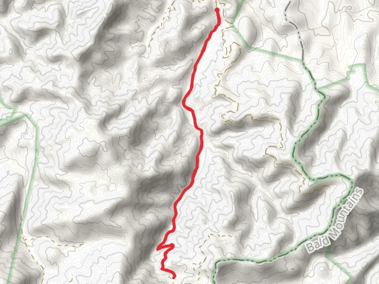 An image depicting the trail Wolf Creek Trail and its surrounding area.
