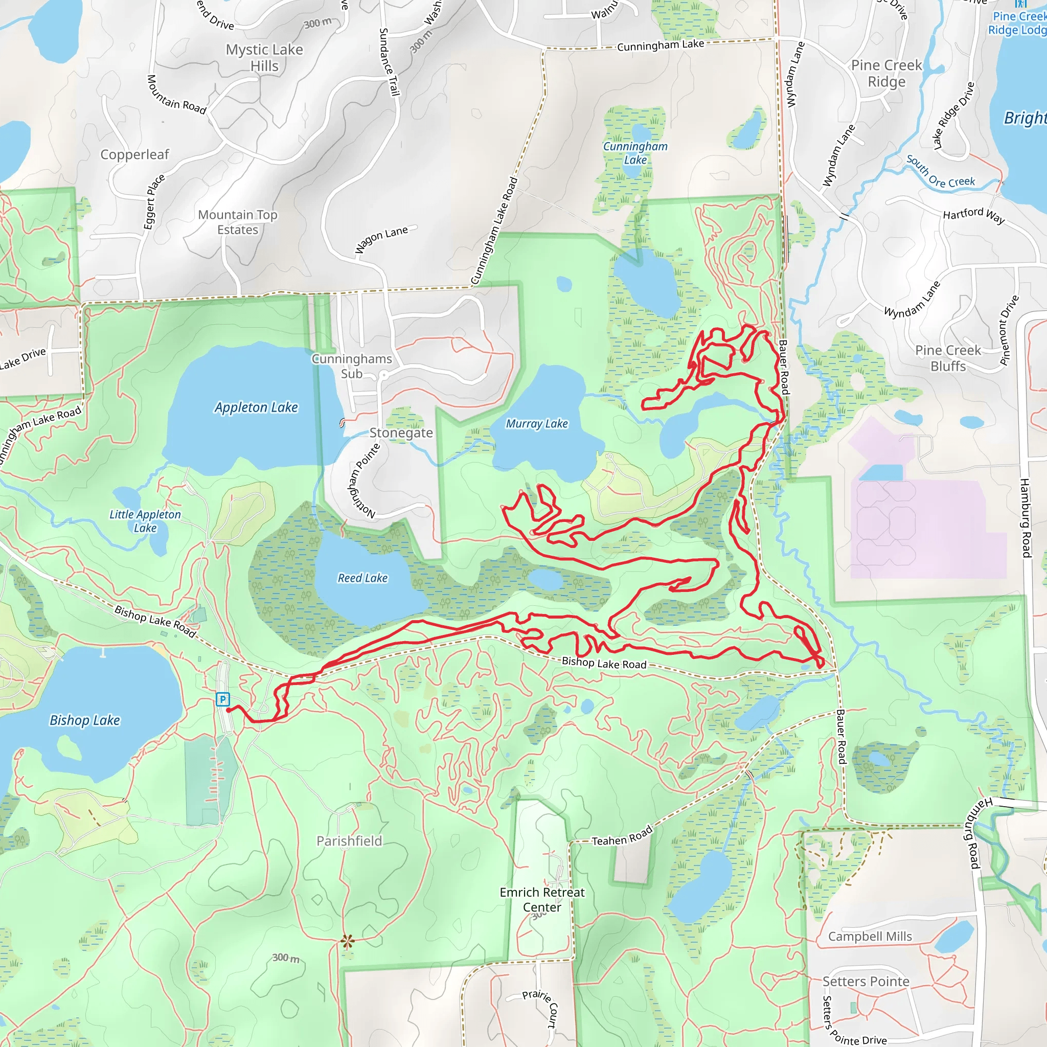 Murray Lake - Lost Loop mobile static map